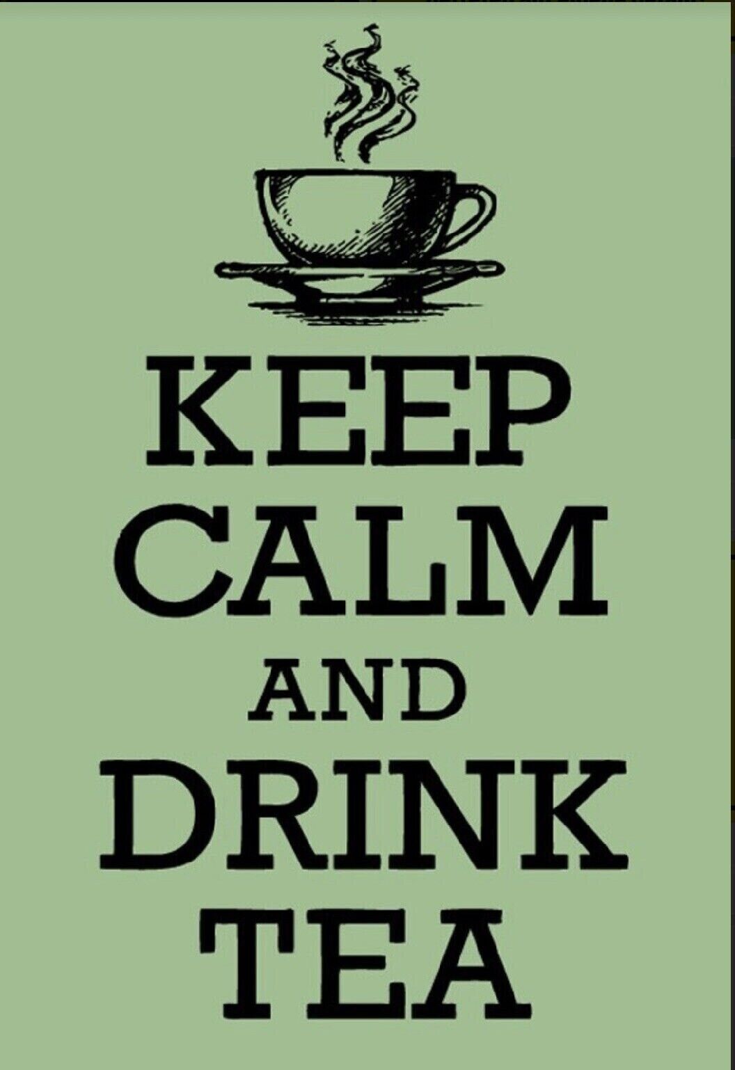 Schild keep calm and dtink tea tee trinken 12x18/20x30/30x40 blech oder holz