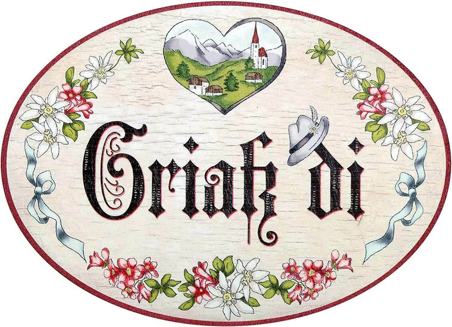 Holzkarte Holzpostkarte magnetisch "I love you" Schaf 14x10 Birkenholz 50400
