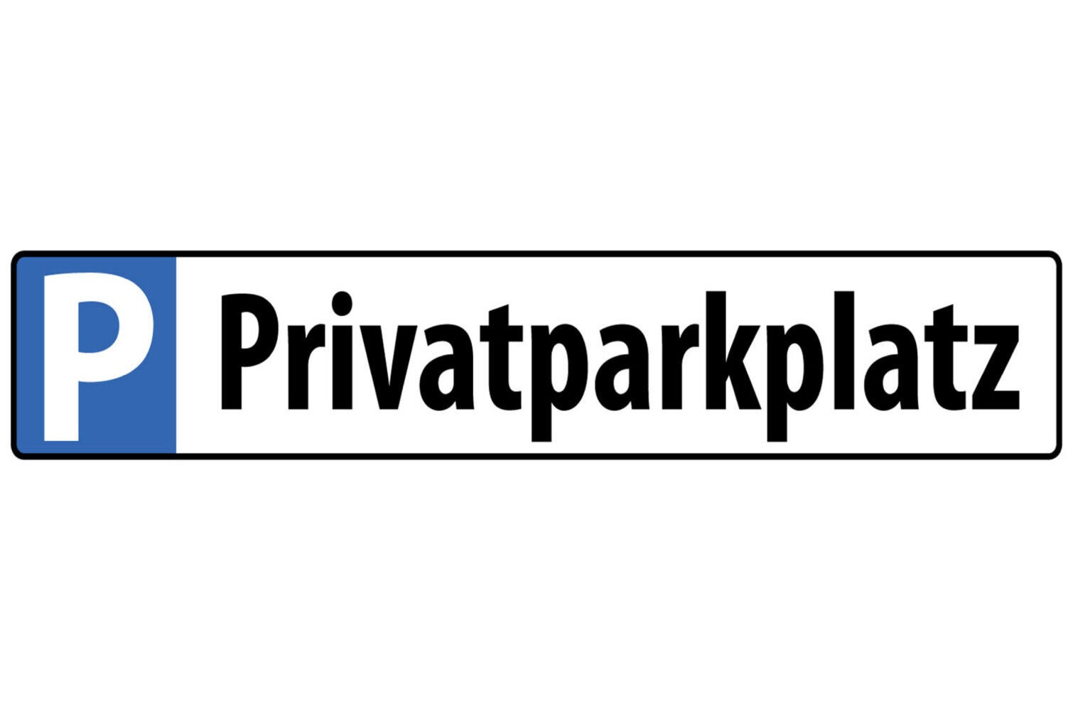 Schild privat parkplatz parken haus auto reserviert 46 x 10 blech od. holz