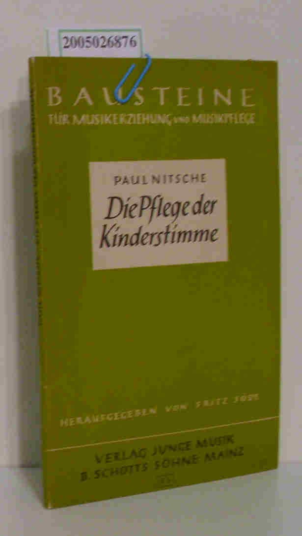 Die Pflege der Kinderstimme