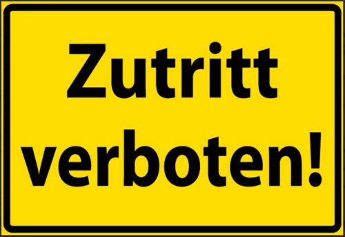Nostalgie  Schild Gefahr Zutritt Verboten 12x18/ 20x30 /30 x 40 Blech od. Holz