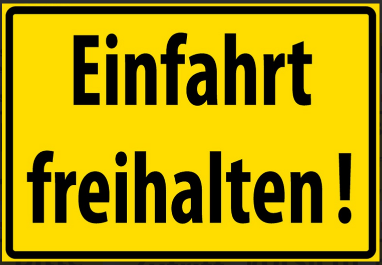 Nostalgie Schild Einfahrt freihalten 12x18/ 20x30 /30 x 40 Blech od.Holz
