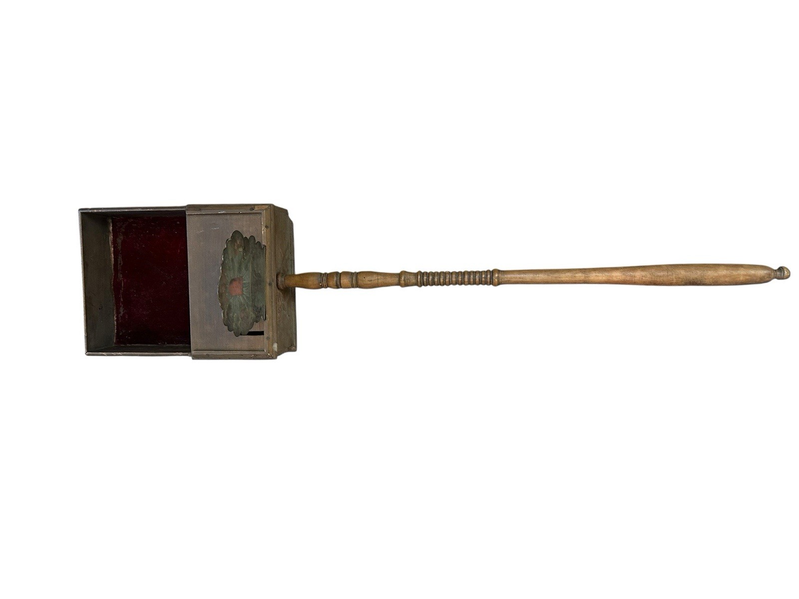 Religiöse Volkskunst Opferstock Kollekte um 1860 / 1880 85 cm
