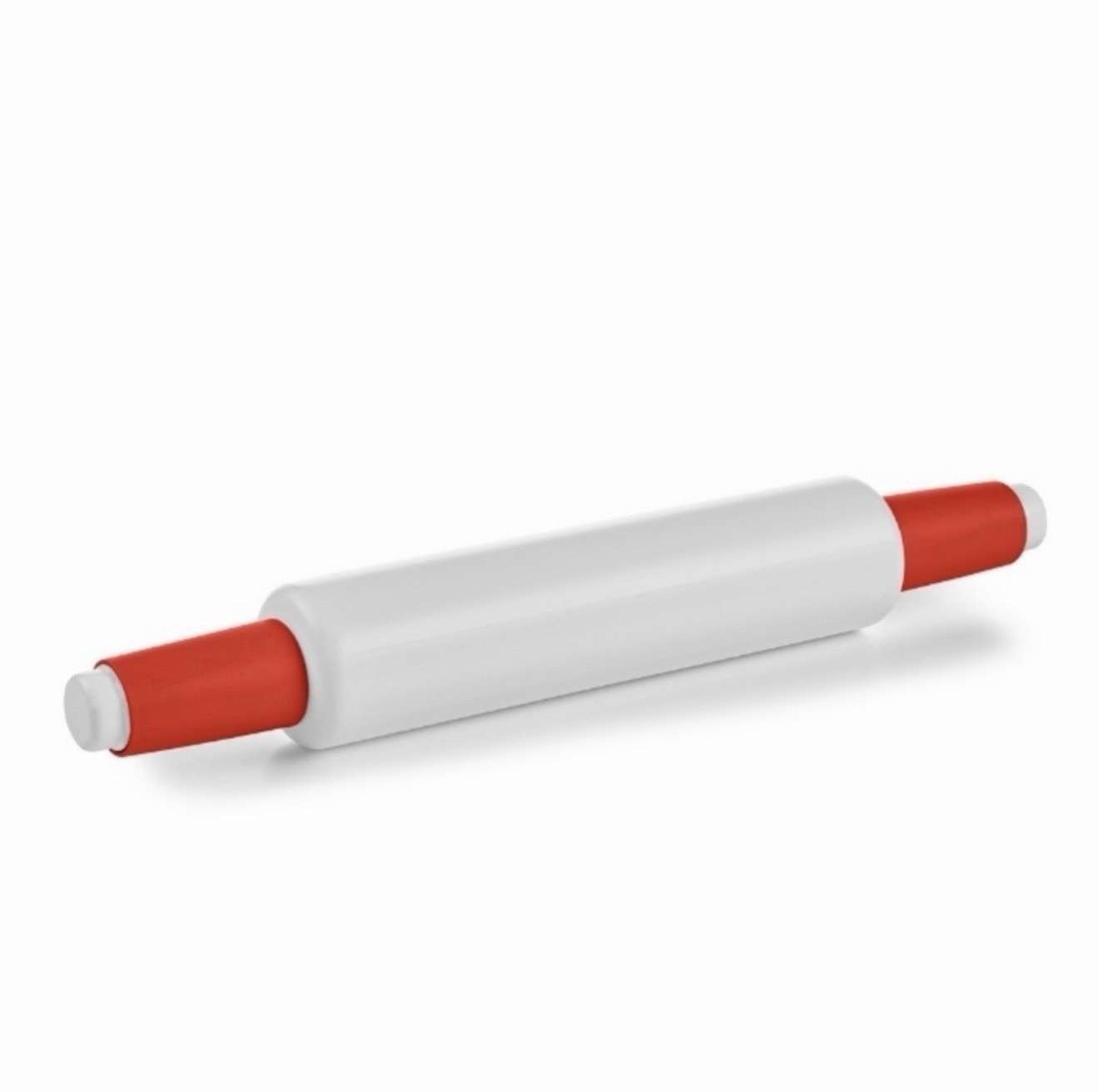 New Tupperware Fill N Chill Rolling Pin Red White Sealed