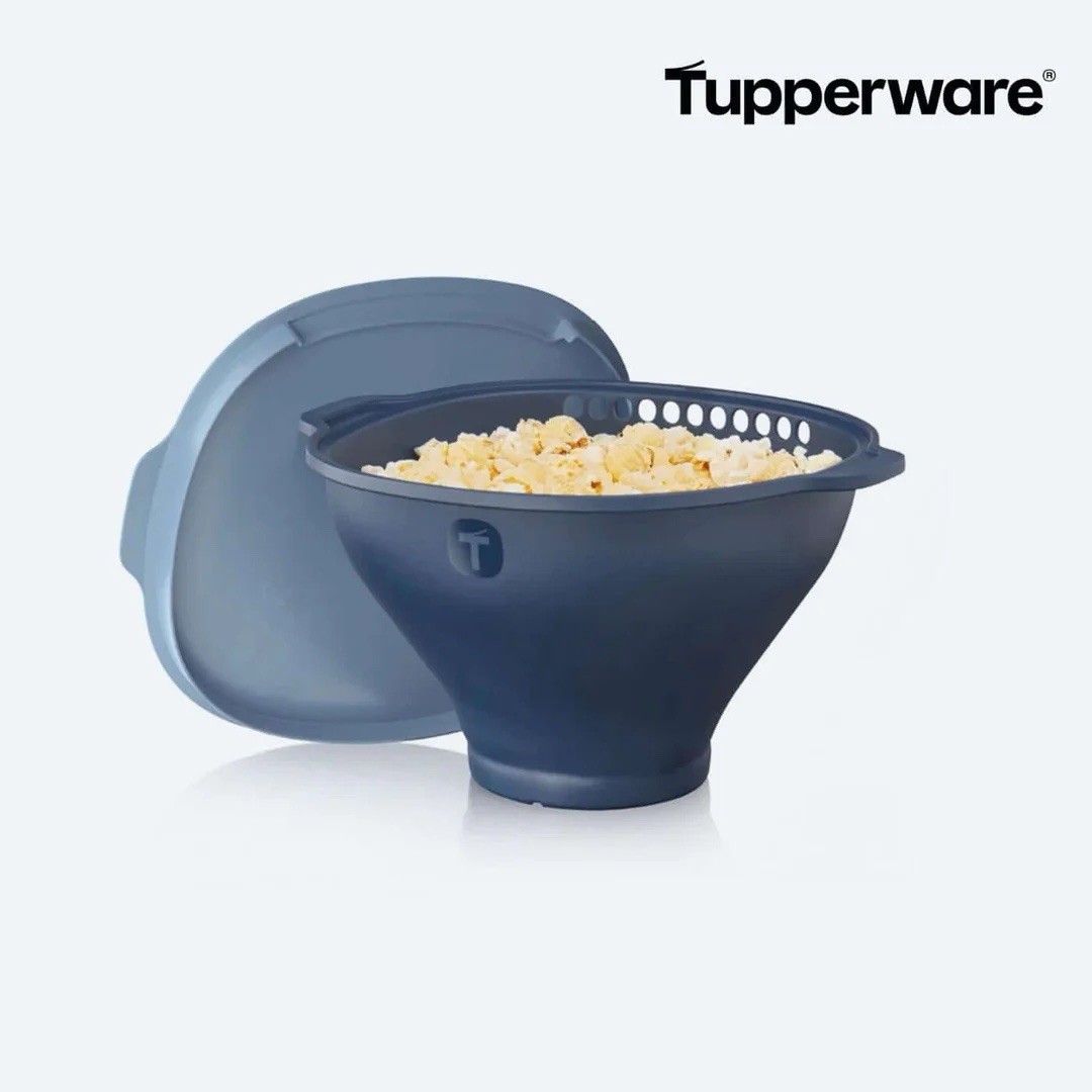 Tupperware WOW Pop Microwave Popcorn Maker Blue New in Package