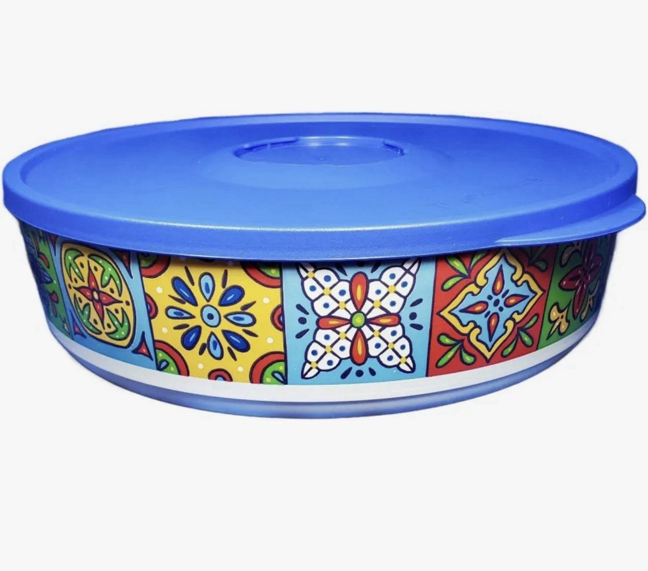TUPPERWARE TALAVERA 10.5  CUP  BOWL WITH FLAT LID LIMITED EDITION DESIGN - NEW